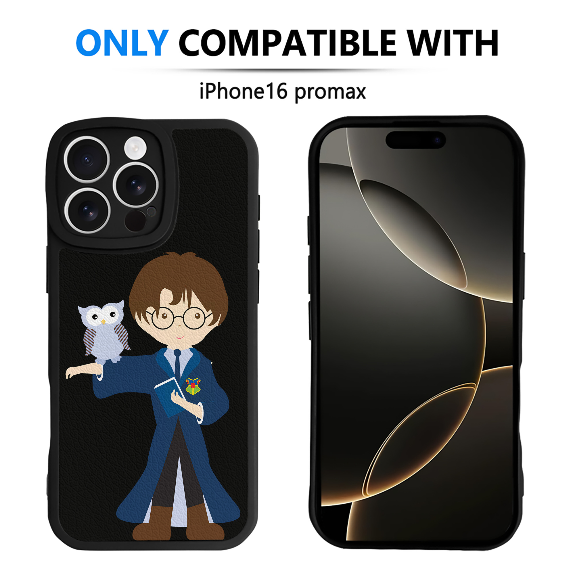 （画像用） Harry Potter ハリー・ポッターシリーズ 【iPhone 16シリーズ対応】シリコンスマホケース（レザー調） 材質：シリコン